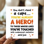 Thank You Card For HERO Thank You Card For Teacher Volunteer Thank You Card For HERO Thank You Card For Teacher Volunteer