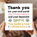 Card For Teacher Volunteer Teaching Assistant Mentor Tutor