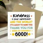 Thank You Card For Best Friend Colleague Volunteer Friend