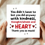 Thank You Card For Volunteer Friend Teacher Teaching Assistant