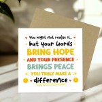 Heartfelt Appreciation Card Thank You Card for Teacher Mentor