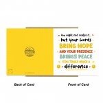 Heartfelt Appreciation Card Thank You Card for Teacher Mentor