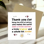 Special Card For Teacher Volunteer Assistant Mentor Tutor