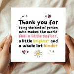 Special Card For Teacher Volunteer Assistant Mentor Tutor