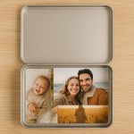 Silver Rectangle Tin - Our Box of Date Nights Red	