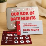 Date Night Tin For Couple Husband Wife Anniversary Gifts