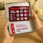 Date Night Tin For Couple Husband Wife Anniversary Gifts