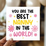Card For Nanny Birthday Christmas Nanny Card From Grandchildren