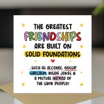 Card For Best Friend FRIENDSHIP Card With Kraft Envelope Card For Best Friend FRIENDSHIP Card With Kraft Envelope