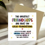 Card For Best Friend FRIENDSHIP Card With Kraft Envelope Card For Best Friend FRIENDSHIP Card With Kraft Envelope