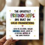 Card For Best Friend FRIENDSHIP Card With Kraft Envelope Card For Best Friend FRIENDSHIP Card With Kraft Envelope
