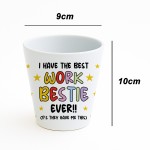 Christmas Birthday Gift For Bestie WORK BESTIE Flower Pot Bestie
