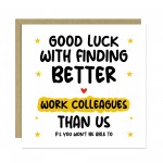 Leaving Card For Colleague Good Luck Card For Him Her