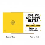 Leaving Card For Colleague Good Luck Card For Him Her