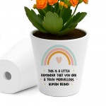Gift For Friend Co Worker Volunteer Teacher Plant Pot And Card