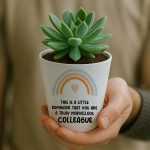 Thank You Gift For Colleague Plant Pot And Card New Job Gift