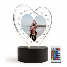 Personalised Photo Night Light Gift Couple Partner Anniversary