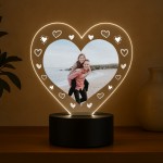 Personalised Photo Night Light Gift Couple Partner Anniversary