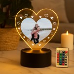 Personalised Photo Night Light Gift Couple Partner Anniversary