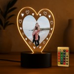 Personalised Photo Night Light Gift Couple Partner Anniversary
