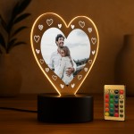 Personalised Photo Night Light Couple Gift For Anniversary Valen