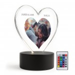 Personalised Photo Night Light Gift For Couples Customised