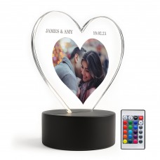 Personalised Photo Night Light Gift For Couples Customised
