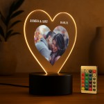 Personalised Photo Night Light Gift For Couples Customised
