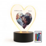 Personalised Photo Night Light Gift For Couples Customised