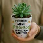 FUNNY GIFT For Colleague Plant Pot And Card Gift For Him Her