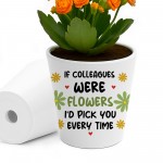 Cute Gift For Colleague Birthday Christmas Flower Pot Thank You