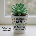 Cute Gift For Colleague Birthday Christmas Flower Pot Thank You