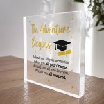 Congratulations Gift For Graduation The Adventure Begins Plaque