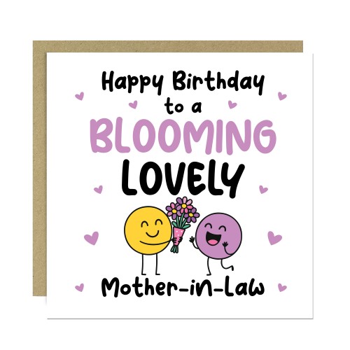Happy Birthday Card For Mother In Law Blooming Lovely Mother