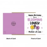 Happy Birthday Card For Mother In Law Blooming Lovely Mother