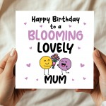 Happy Birthday Card For Mum Blooming Lovely Mum Kraft Envelope
