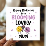 Happy Birthday Card For Mum Blooming Lovely Mum Kraft Envelope