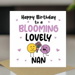 Happy Birthday Card For Nan Blooming Lovely Nan Kraft Envelope