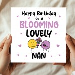 Happy Birthday Card For Nan Blooming Lovely Nan Kraft Envelope
