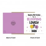Happy Birthday Card For Nan Blooming Lovely Nan Kraft Envelope