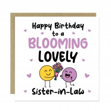 Happy Birthday Card For Sister In Law Blooming Lovely Sister