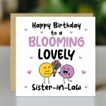 Happy Birthday Card For Sister In Law Blooming Lovely Sister