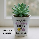 Birthday Gifts For Sister In Law Plant Pot Friendship Keepsake