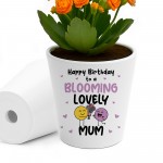 Birthday Gift For Mum BLOOMING LOVELY MUM Card And Plant Pot