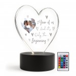 1st Anniversary Photo Gift For Boyfriend Girlfriend Personalised