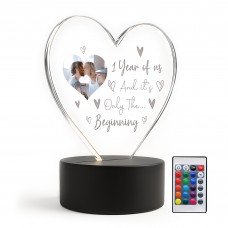 1st Anniversary Photo Gift For Boyfriend Girlfriend Personalised