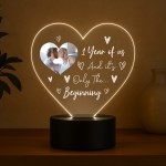 1st Anniversary Photo Gift For Boyfriend Girlfriend Personalised