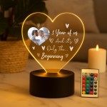 1st Anniversary Photo Gift For Boyfriend Girlfriend Personalised