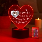 1st Anniversary Photo Gift For Boyfriend Girlfriend Personalised