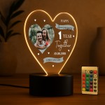 Personalised 1st Anniversary Gift For Boyfriend Girlfriend LED